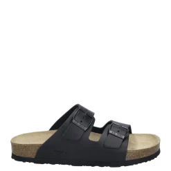 Outlet Klapki damskie Josef Seibel HERMINE 01 skórzane czarny 64301 354 100 Damskie Klapki