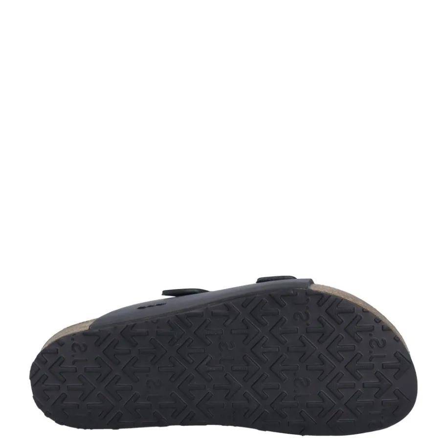 Outlet Klapki damskie Josef Seibel HERMINE 01 skórzane czarny 64301 354 100 Damskie Klapki