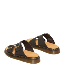Discount Klapki Dr. Martens JOSEF SLIDE Black EH Suede 41082001 Damskie Klapki|Klapki