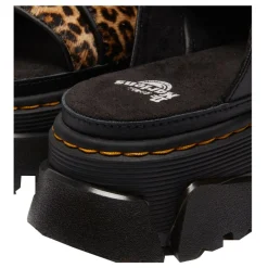New Klapki Dr. Martens MATTISON SLIDE Light Tan Mini Leopard Spot Hair On 41110200 Damskie Klapki
