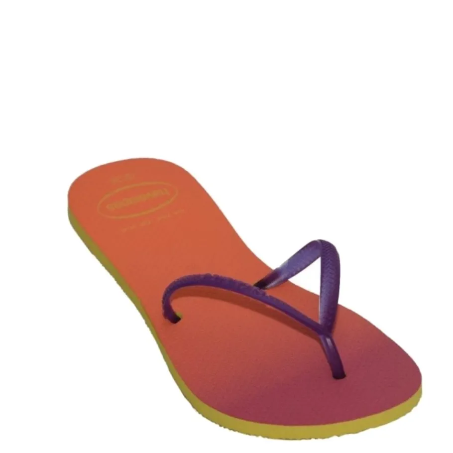 Sale Klapki Havaianas FL SUNSET CF Yellow Purple Damskie Klapki