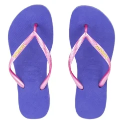 Clearance Klapki Havaianas SLIM LOGO Violet Damskie Klapki