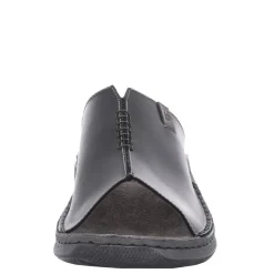 Sale Klapki męskie Josef Seibel MAVERICK 03 skórzane czarny 27103 66 100 Damskie Klapki