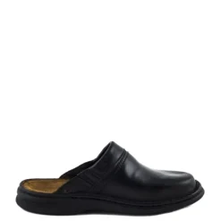 New Klapki męskie Josef Seibel MAX skórzane czarny 1066 337 600 Męskie Klapki