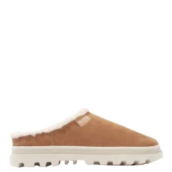 Online Klapki Palladium PALLADUNE MULE WARM skórzane brązowy 74337-252 Damskie Klapki