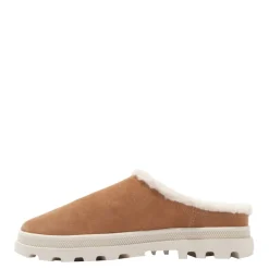 Online Klapki Palladium PALLADUNE MULE WARM skórzane brązowy 74337-252 Damskie Klapki