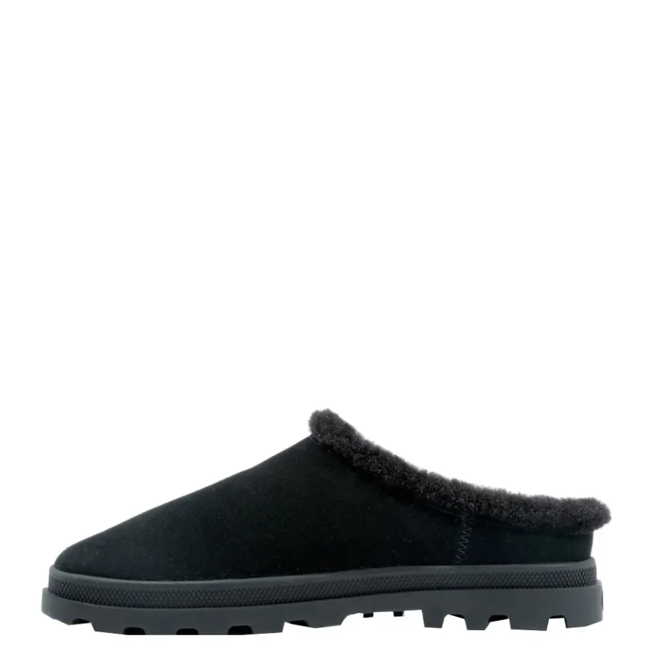 Clearance Klapki Palladium PALLADUNE MULE WARM skórzane czarny 74337-008 Damskie Półbuty