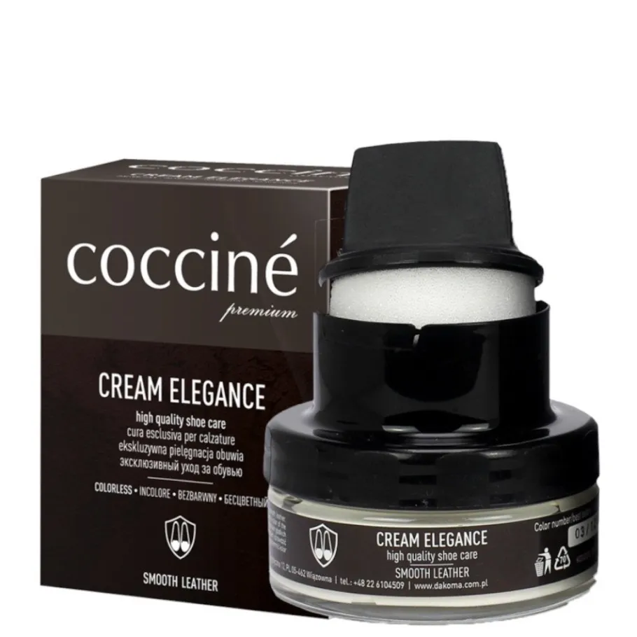 Krem do obuwia nabłyszcza, odświeża i odżywia skórę licową CREAM ELEGANCE (50 ml) Akcesoria|Do Pielęgnacji