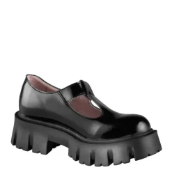 Clearance Półbuty damskie Altercore JANE lakierowane czarny Damskie Vegan|Vegan