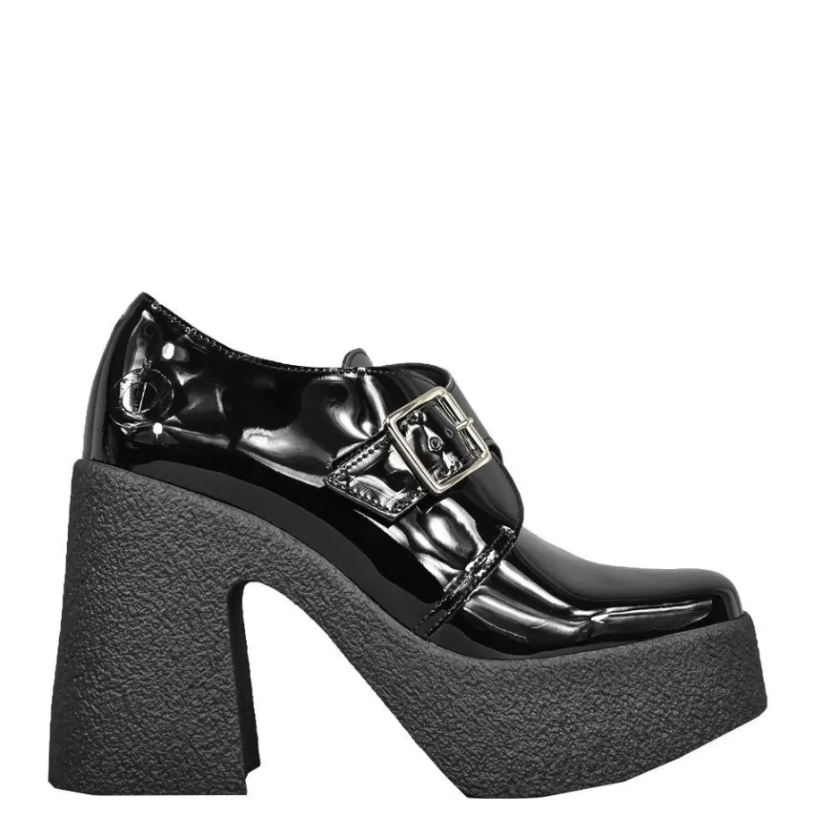 Clearance Półbuty damskie Altercore RACHEL lakierowane czarny Damskie Vegan|Vegan