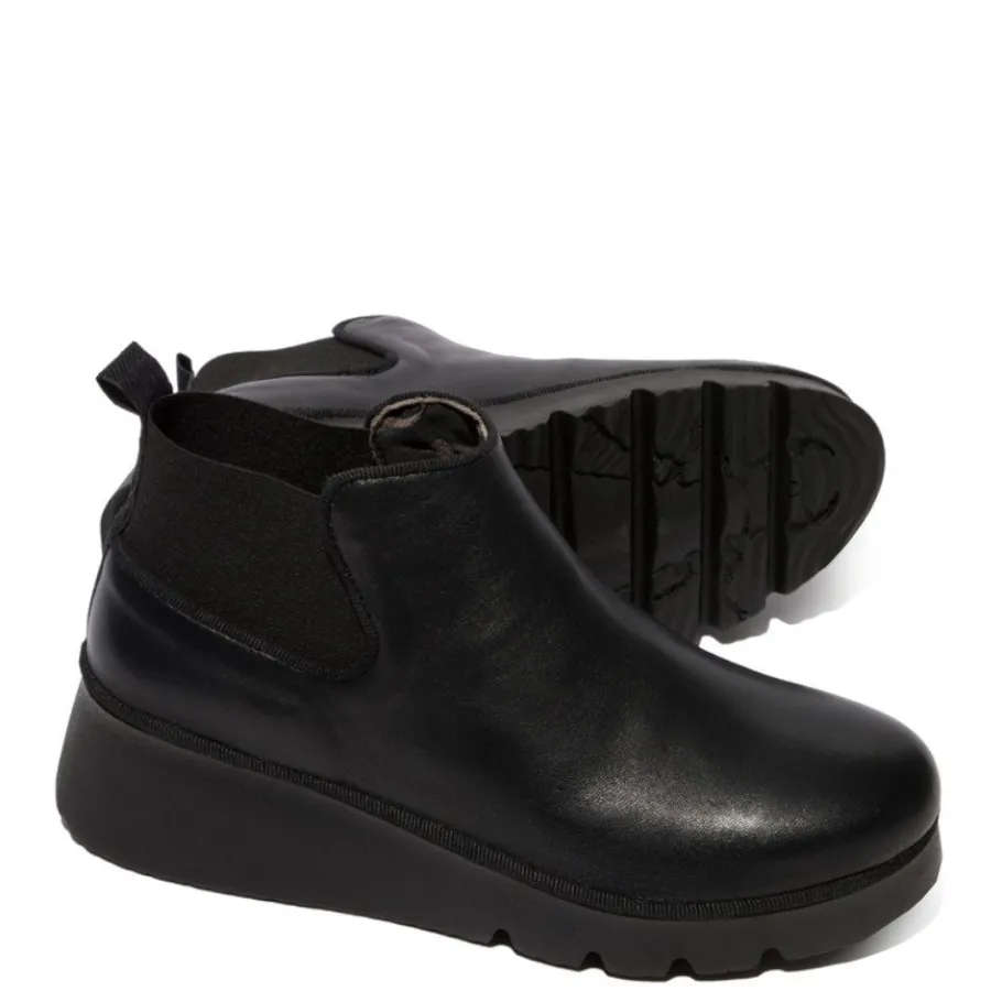 Sale Półbuty damskie Fly London PADA 403 skórzane czarny P501403000 Damskie Półbuty