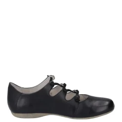 Outlet Półbuty damskie Josef Seibel FIONA 04 skórzane czarny 87204 971 600 Damskie Balerinki|Półbuty