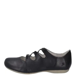 Outlet Półbuty damskie Josef Seibel FIONA 04 skórzane czarny 87204 971 600 Damskie Balerinki|Półbuty
