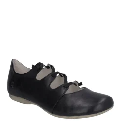 Outlet Półbuty damskie Josef Seibel FIONA 04 skórzane czarny 87204 971 600 Damskie Balerinki|Półbuty