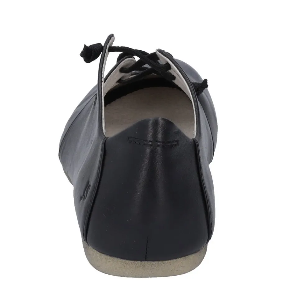 Outlet Półbuty damskie Josef Seibel FIONA 04 skórzane czarny 87204 971 600 Damskie Balerinki|Półbuty