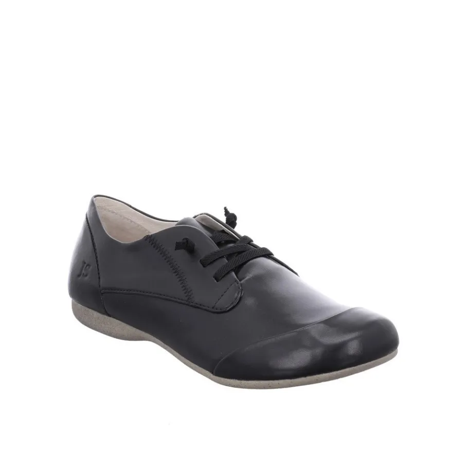 Clearance Półbuty damskie Josef Seibel FIONA 01 skórzane czarny 87201 971 600 Damskie Półbuty