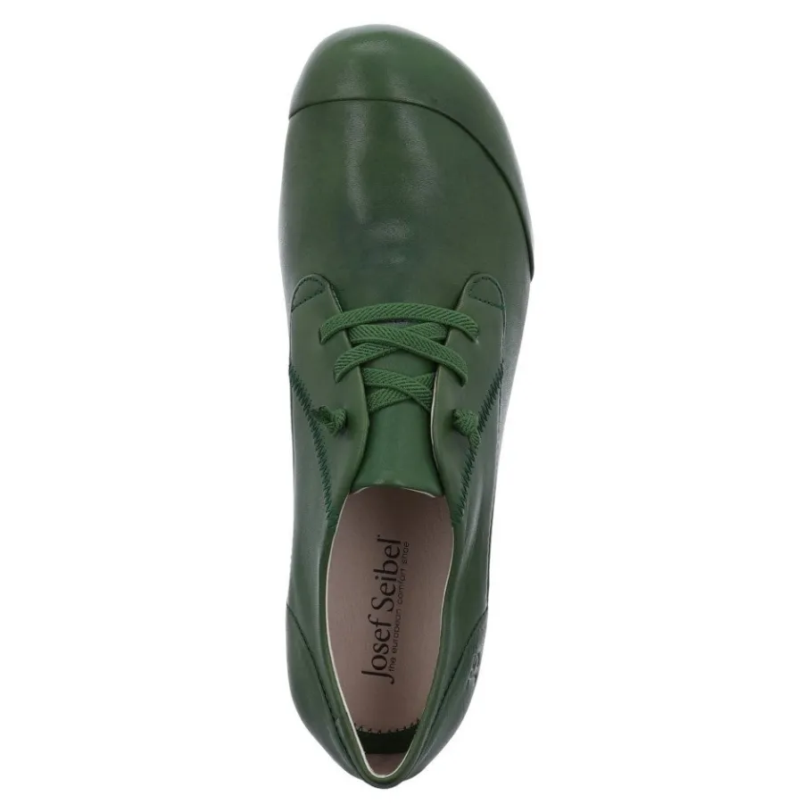 Outlet Półbuty damskie Josef Seibel FIONA 01 skórzane zielony 87201 971 244 Damskie Półbuty