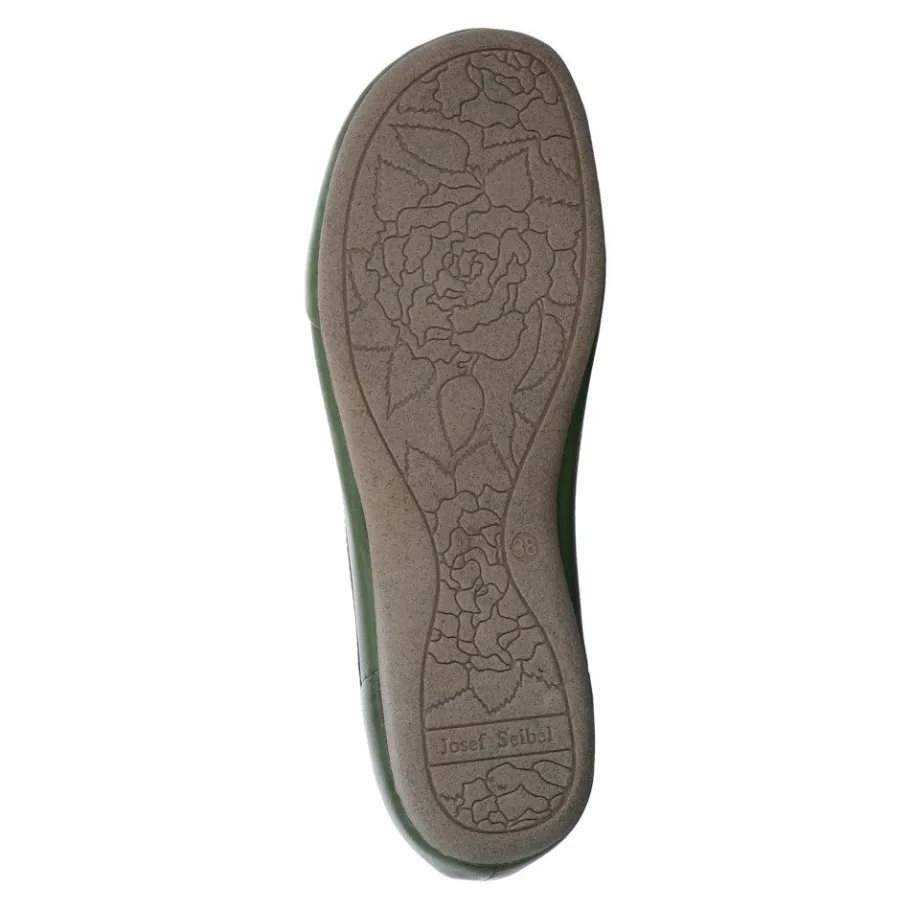 Outlet Półbuty damskie Josef Seibel FIONA 01 skórzane zielony 87201 971 244 Damskie Półbuty