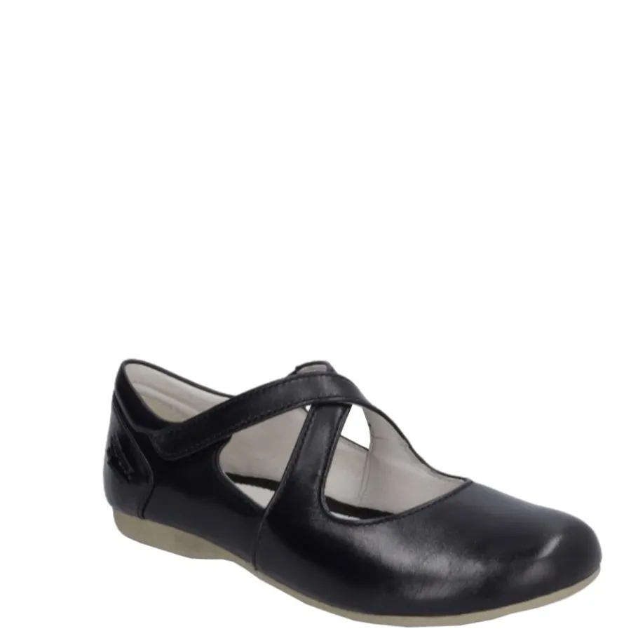 New Półbuty damskie Josef Seibel FIONA 72 skórzane czarny 87272 971 100 Damskie Półbuty