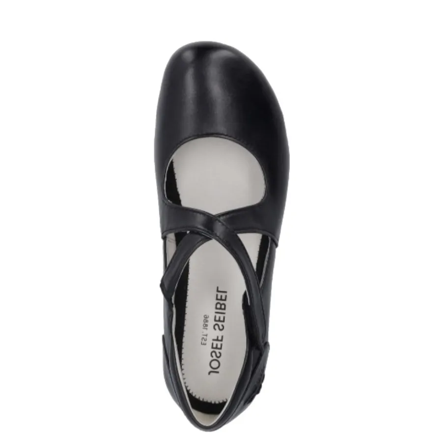 New Półbuty damskie Josef Seibel FIONA 72 skórzane czarny 87272 971 100 Damskie Półbuty