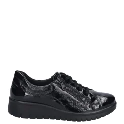 Best Półbuty damskie Josef Seibel CALAIS 22 skórzane czarny 55322 65 100 Damskie Półbuty