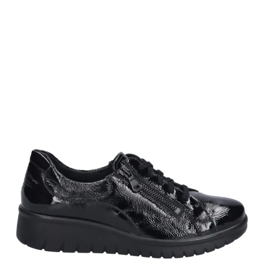 Best Półbuty damskie Josef Seibel CALAIS 22 skórzane czarny 55322 65 100 Damskie Półbuty