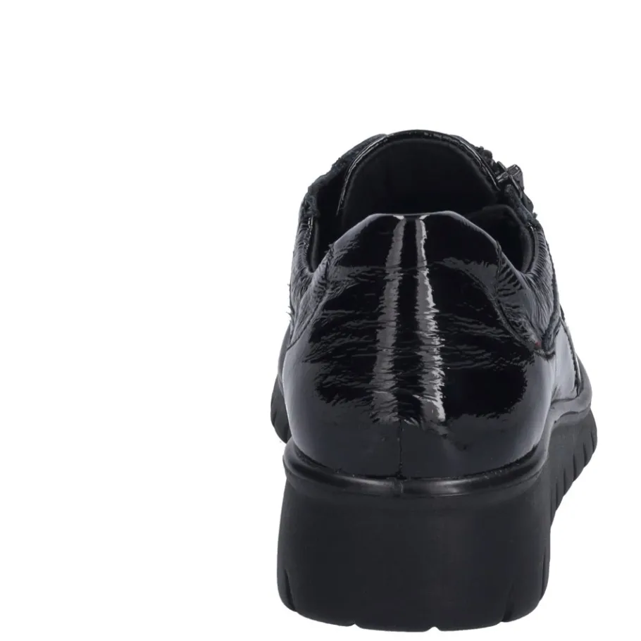 Best Półbuty damskie Josef Seibel CALAIS 22 skórzane czarny 55322 65 100 Damskie Półbuty