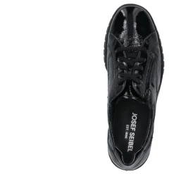 Best Półbuty damskie Josef Seibel CALAIS 22 skórzane czarny 55322 65 100 Damskie Półbuty