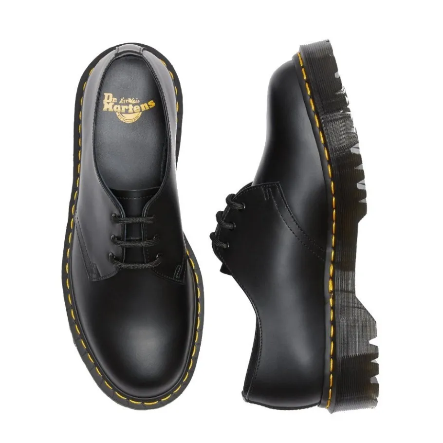 Sale Półbuty Dr. Martens 1461 BEX Black Smooth 21084001 Damskie Półbuty|Półbuty