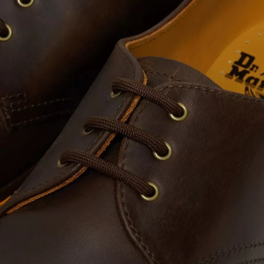 Sale Półbuty Dr. Martens 1461 Dark Brown Crazy Horse 11838201 Męskie Półbuty