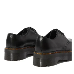 Sale Półbuty Dr. Martens 1461 QUAD PLATFORM Black Polished Smooth 25567001 Damskie Półbuty|Półbuty