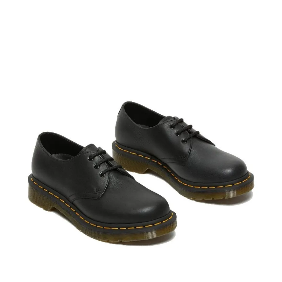 Półbuty Dr. Martens 1461 W Black Virginia 24256001 Damskie Półbuty|Półbuty