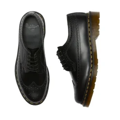New Półbuty Dr. Martens 3989 YS Black Smooth 22210001 Damskie Półbuty|Półbuty