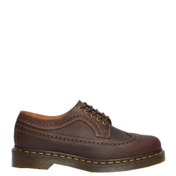 Hot Półbuty Dr. Martens 3989 YS Brogue Dark Brown Crazy Horse 40553201 Damskie Półbuty|Półbuty
