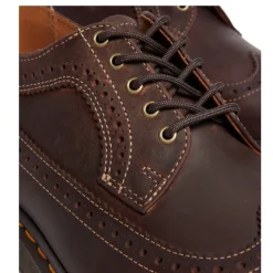 Hot Półbuty Dr. Martens 3989 YS Brogue Dark Brown Crazy Horse 40553201 Damskie Półbuty|Półbuty
