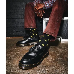 Discount Półbuty Dr. Martens ADRIAN Black Smooth 22209001 Męskie Półbuty