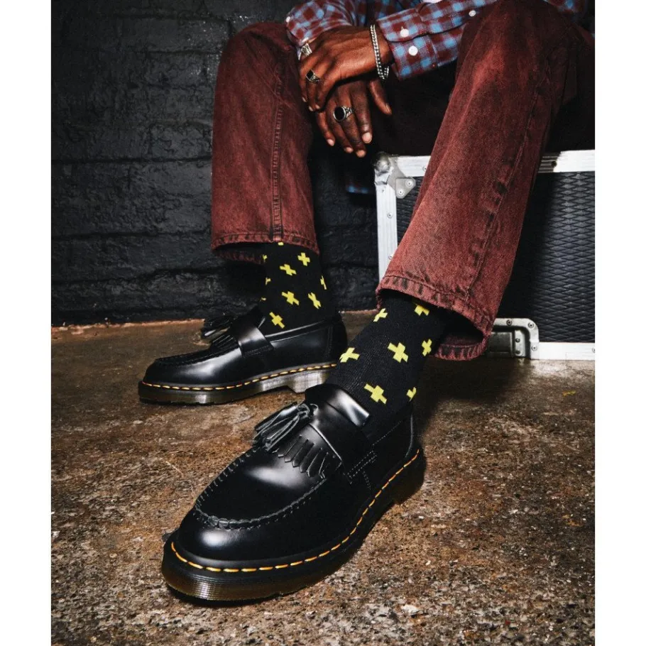 Discount Półbuty Dr. Martens ADRIAN Black Smooth 22209001 Męskie Półbuty
