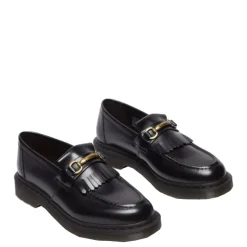 Clearance Półbuty Dr. Martens ADRIAN Snaffle Black Polished Smooth 32102001 Męskie Półbuty