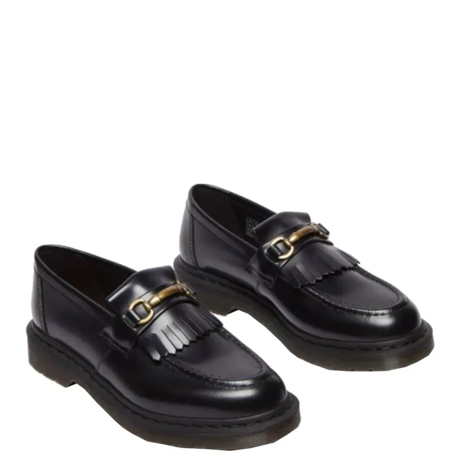 Clearance Półbuty Dr. Martens ADRIAN Snaffle Black Polished Smooth 32102001 Męskie Półbuty