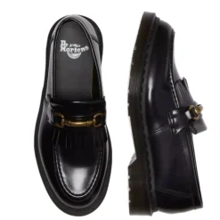Clearance Półbuty Dr. Martens ADRIAN Snaffle Black Polished Smooth 32102001 Męskie Półbuty
