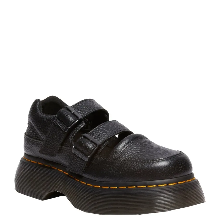 Online Półbuty Dr. Martens BUZZ MJ MARY JANE Black Milled Nappa 41061001 Damskie Półbuty