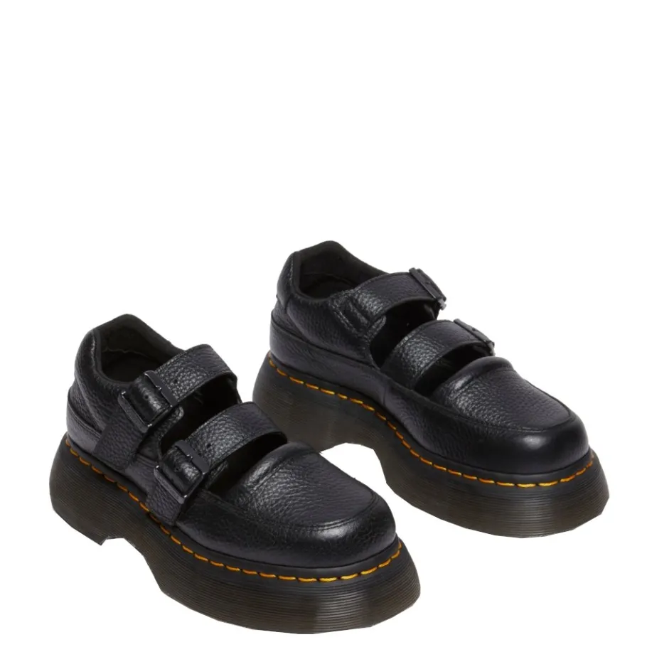 Online Półbuty Dr. Martens BUZZ MJ MARY JANE Black Milled Nappa 41061001 Damskie Półbuty