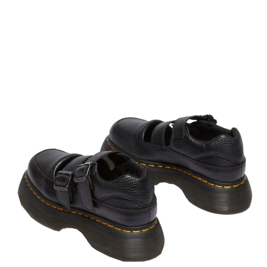 Online Półbuty Dr. Martens BUZZ MJ MARY JANE Black Milled Nappa 41061001 Damskie Półbuty