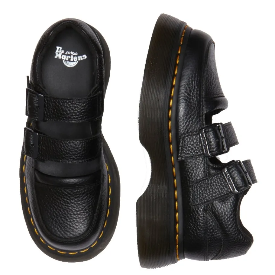 Online Półbuty Dr. Martens BUZZ MJ MARY JANE Black Milled Nappa 41061001 Damskie Półbuty
