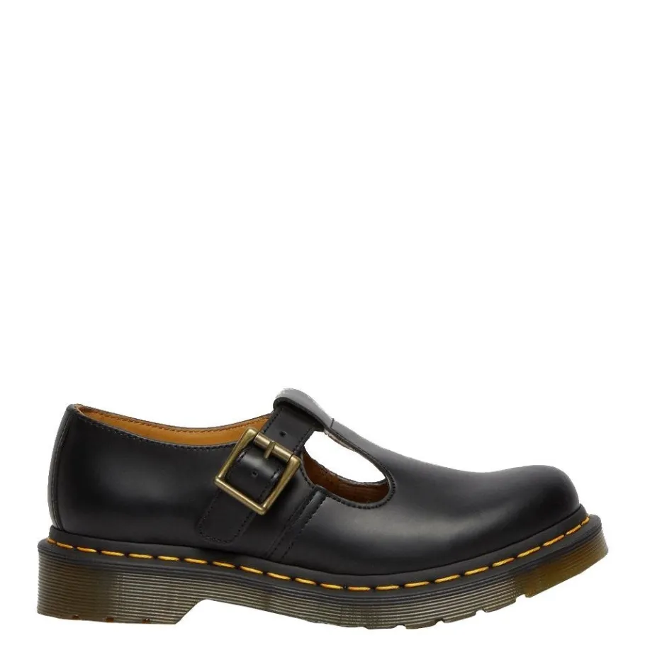 New Półbuty Dr. Martens POLLEY Black Smooth 14852001 Męskie Półbuty
