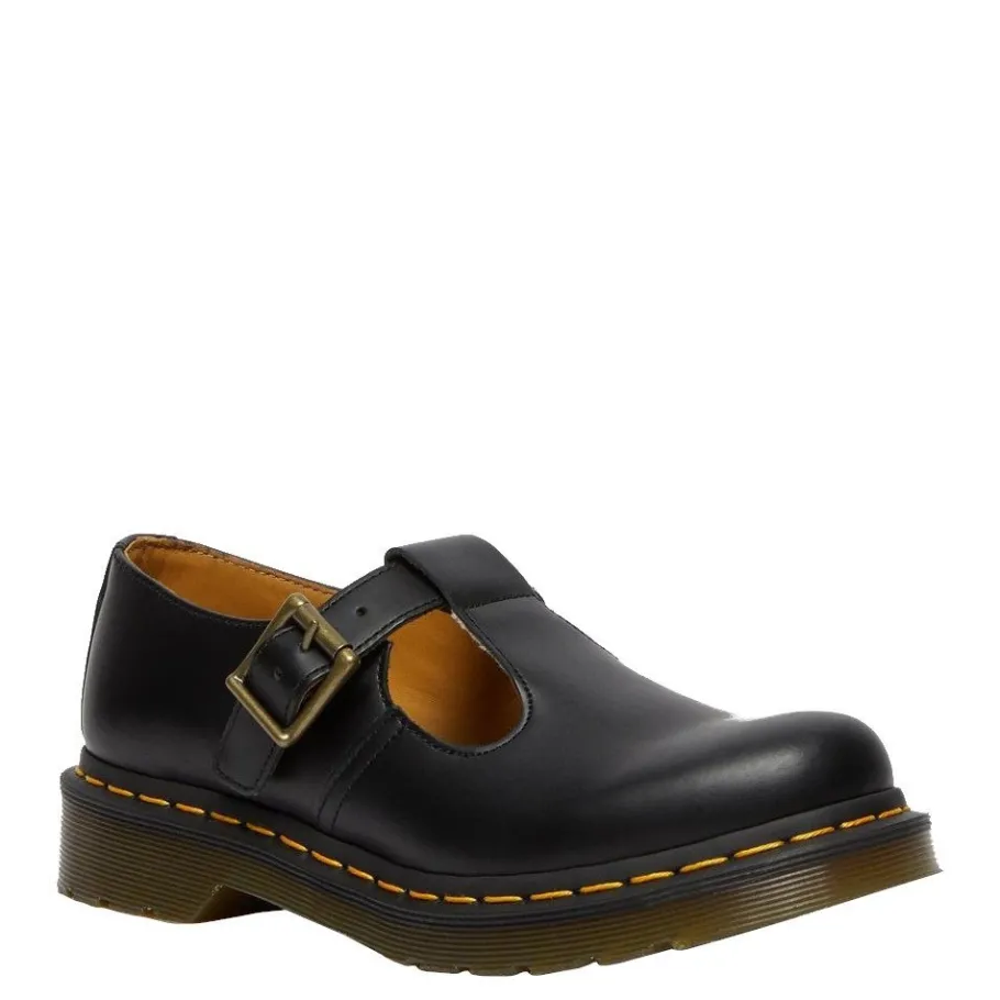 New Półbuty Dr. Martens POLLEY Black Smooth 14852001 Męskie Półbuty