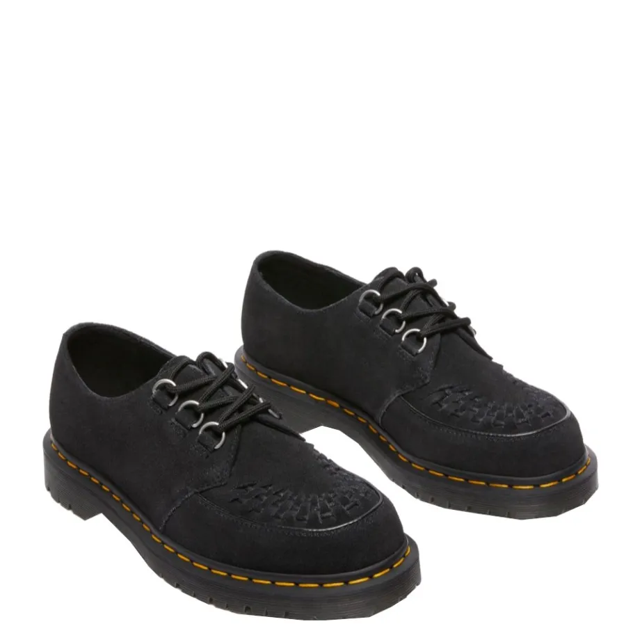 Sale Półbuty Dr. Martens RAMSEY Black EH Suede 40572001 Damskie Półbuty|Półbuty