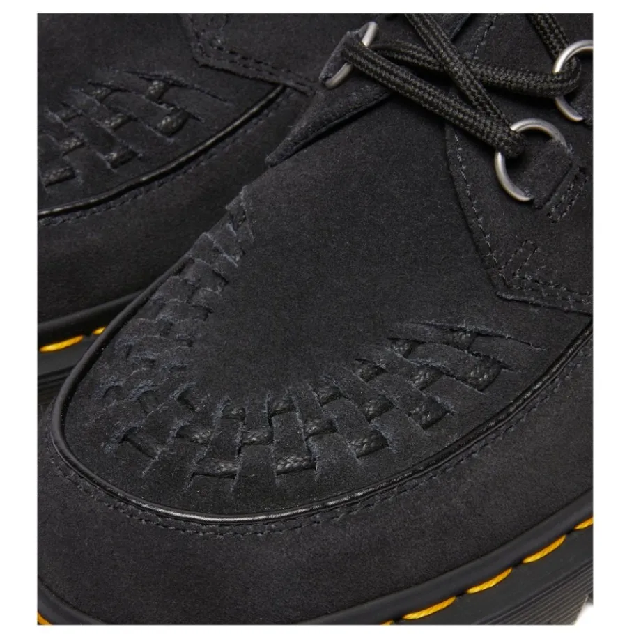 Sale Półbuty Dr. Martens RAMSEY Black EH Suede 40572001 Damskie Półbuty|Półbuty
