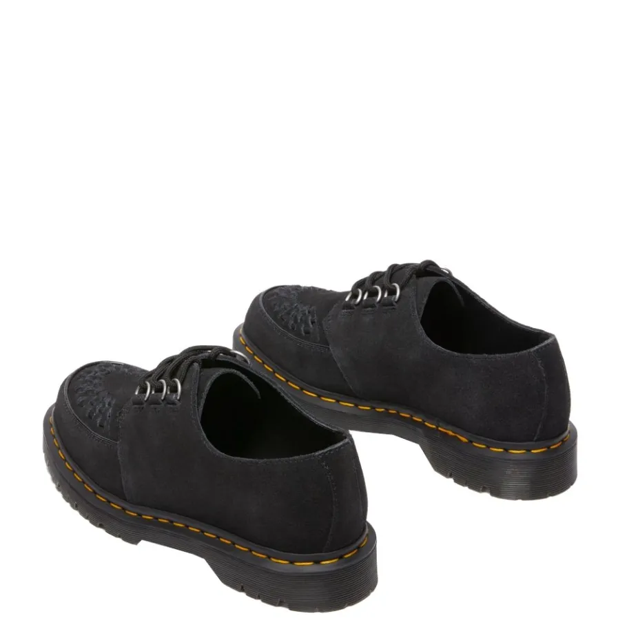 Sale Półbuty Dr. Martens RAMSEY Black EH Suede 40572001 Damskie Półbuty|Półbuty