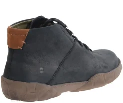 Clearance Półbuty męskie El Naturalista N5083 TURTLE skórzane czarny Męskie Botki